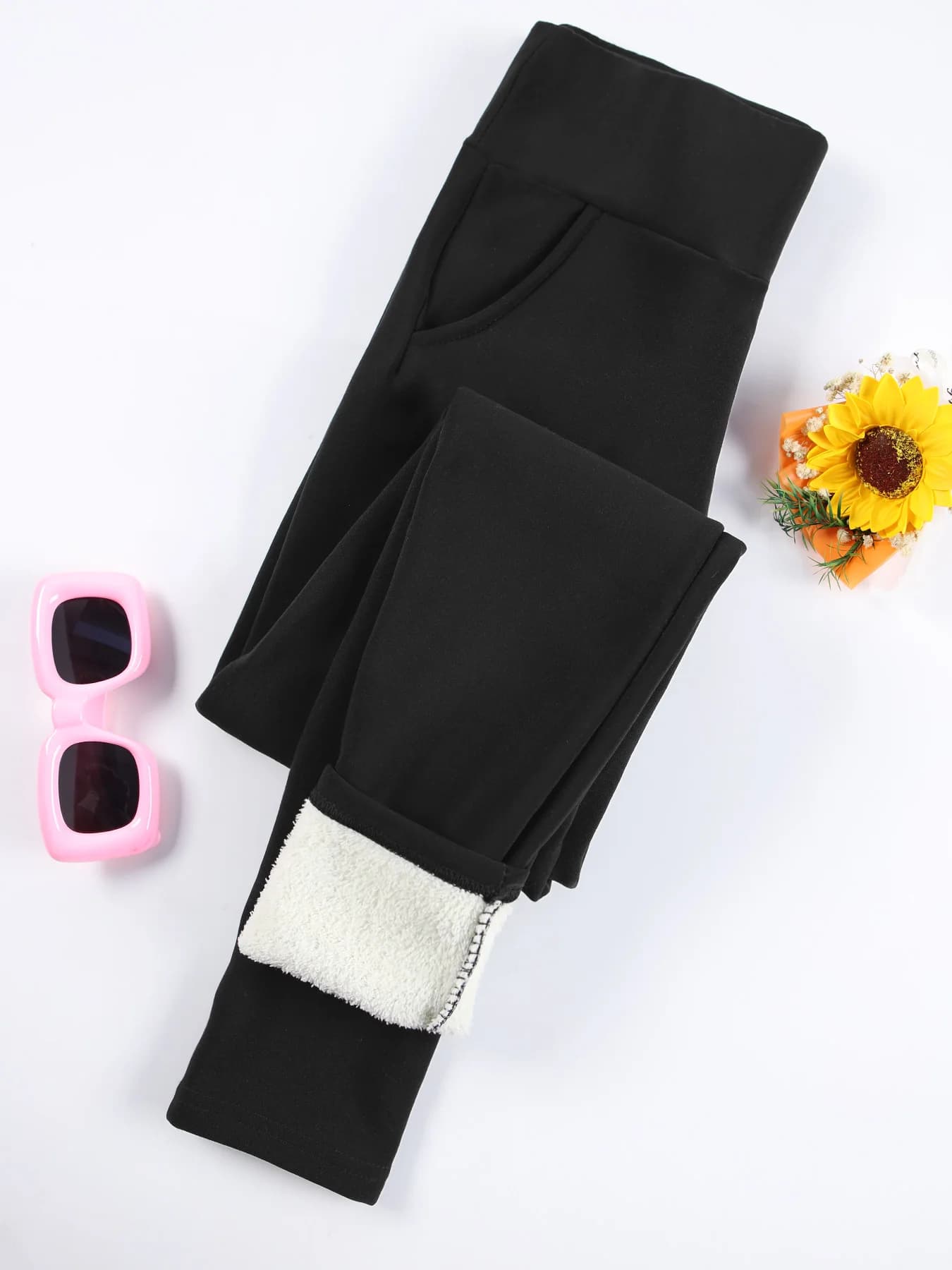 Modelujące legginsy termiczne z kieszeniami, jesienno-zimowe ❄️