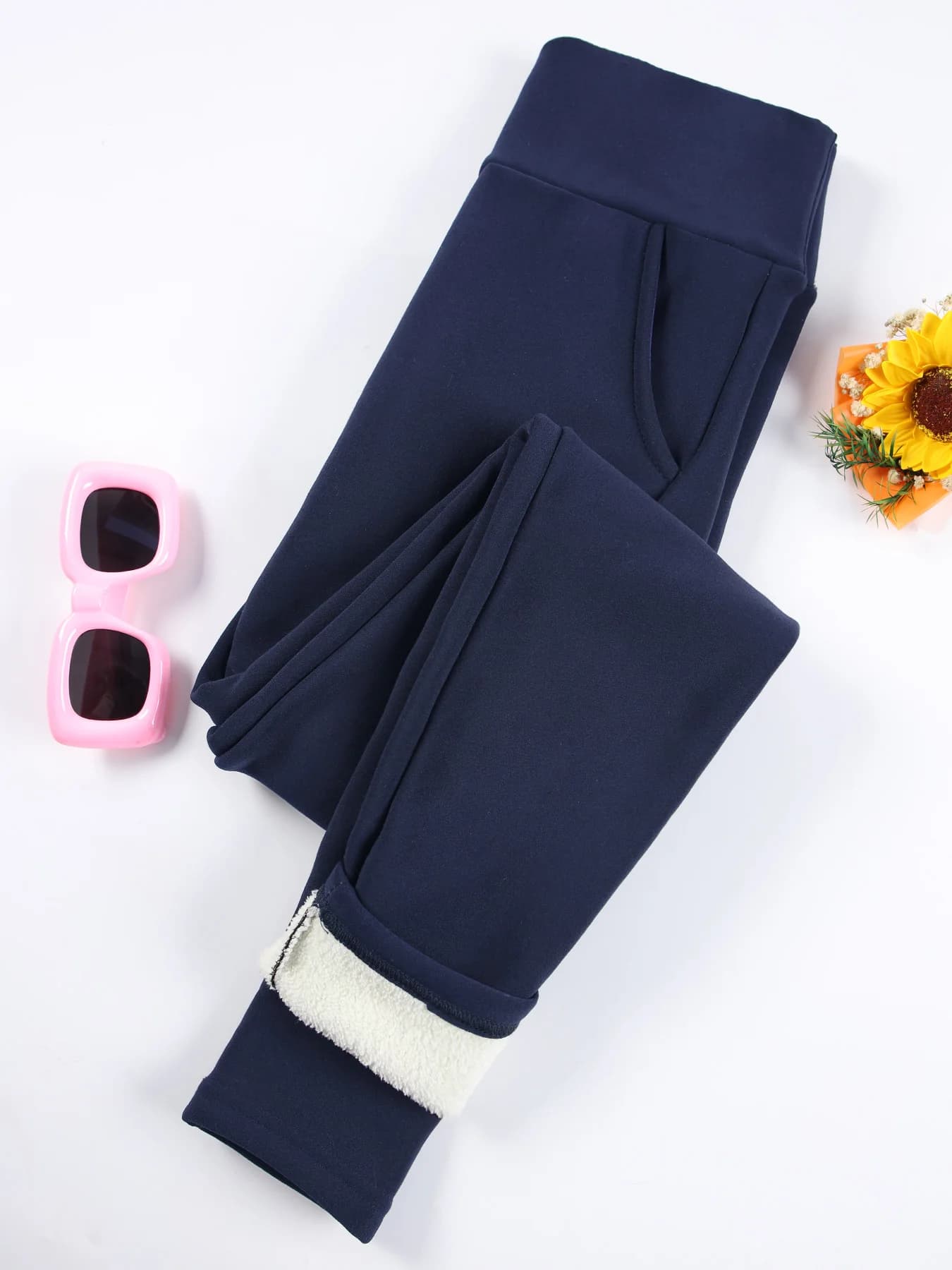 Modelujące legginsy termiczne z kieszeniami, jesienno-zimowe ❄️