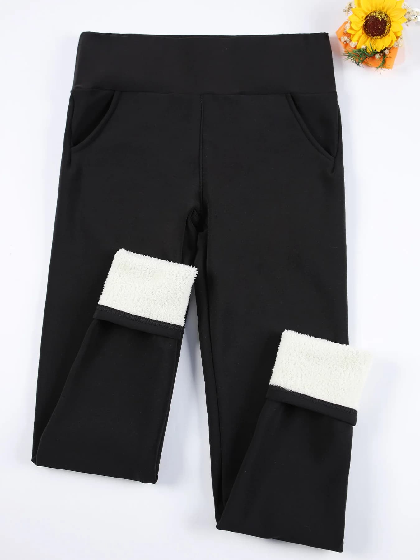 Modelujące legginsy termiczne z kieszeniami, jesienno-zimowe ❄️