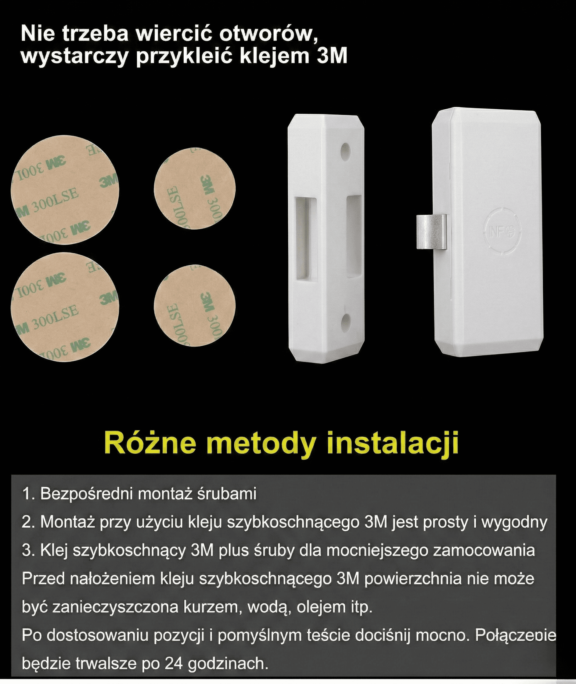 Inteligentny zamek do szuflad Tuya – Bluetooth 5.0, karta EM, NFC | Bez wiercenia